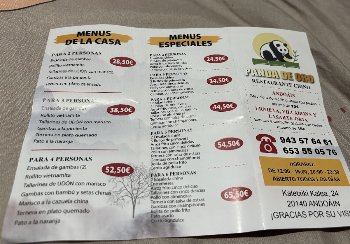 Restaurante Chino Panda de Oro